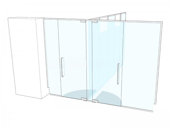 Abans Global (Soho, London): Toughened Glass Office Partitions