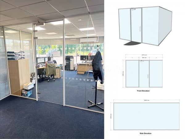 Abbey Glen Ltd (Sheffield, South Yorkshire): Frameless Glass Corner Office