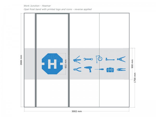 Heamar Company Limited (Congleton, Cheshire): Acoustic Glass Partition for Meeting Room