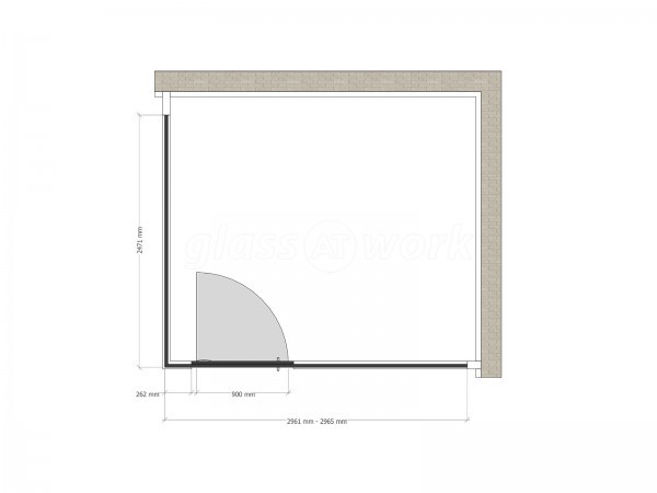 Stow Projects (London Bridge, London): T-Bar Corner Room On Half-Height Wall