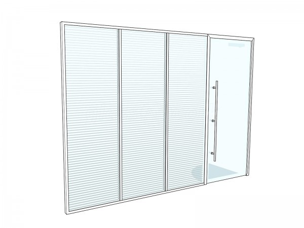 Airedale Chemical Co (Keighley, West Yorkshire): Double Glazed Glass Office Partition With Blinds