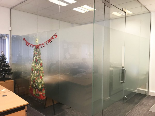 Allgas1 Ltd (Rotherham, South Yorkshire): Glazed Corner Office With Frameless Glass Door