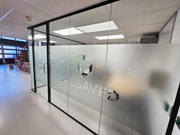 Allsaved Limited (Norwich, Norfolk): Glass Partition Glazed Corner Room