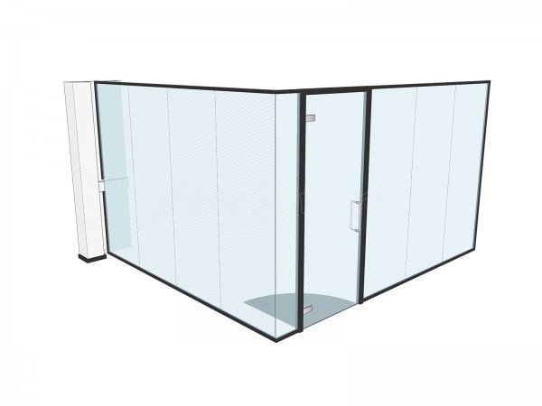 Allsaved Limited (Norwich, Norfolk): Glass Partition Glazed Corner Room