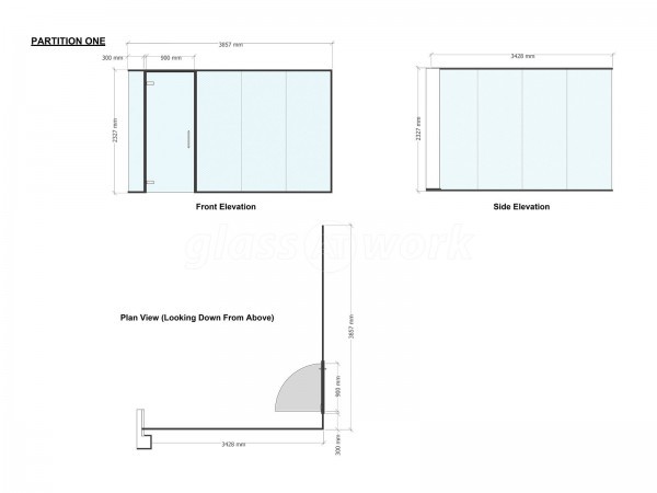 Allsaved Limited (Norwich, Norfolk): Glass Partition Glazed Corner Room