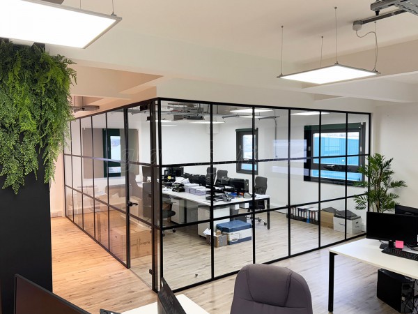 Arc Group London (Edmonton, London): Mixed T-Bar and Frameless Glass Partitions