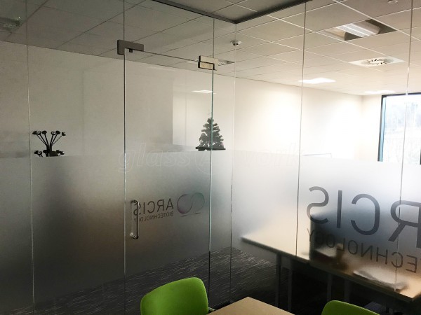 Arcis Biotechnology Ltd (Warrington, Cheshire): Single Glazed Glass Office Corner Room Installation With Toughened Glass