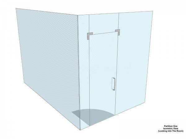 Arcis Biotechnology Ltd (Warrington, Cheshire): Single Glazed Glass Office Corner Room Installation With Toughened Glass