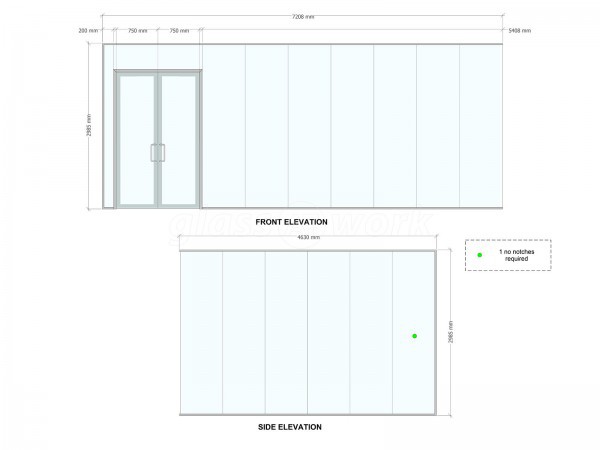 Assembly Room (Milton Keynes, Buckinghamshire): Double Glazed Acoustic Glass Corner Room