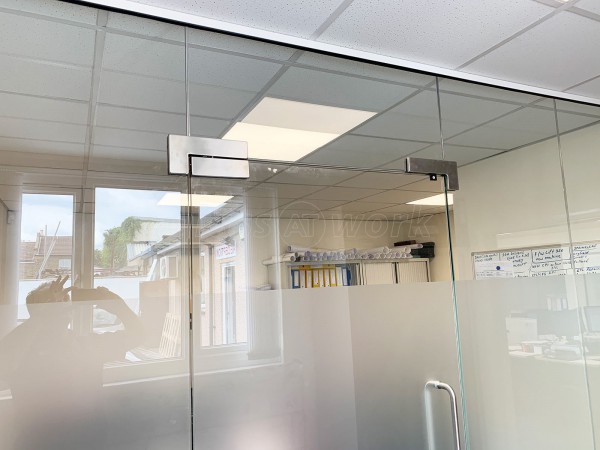 Aston Group (Romford, Essex): Frameless Toughened Safety Glass Wall and Door