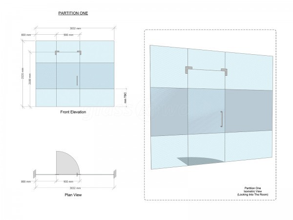 Aston Group (Romford, Essex): Frameless Toughened Safety Glass Wall and Door