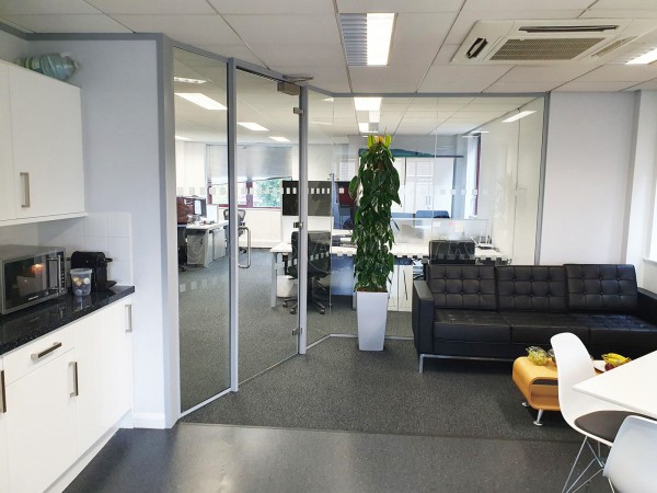 Atrium Consulting (Staines-upon-Thames, Surrey): Angled Glass Corner Office