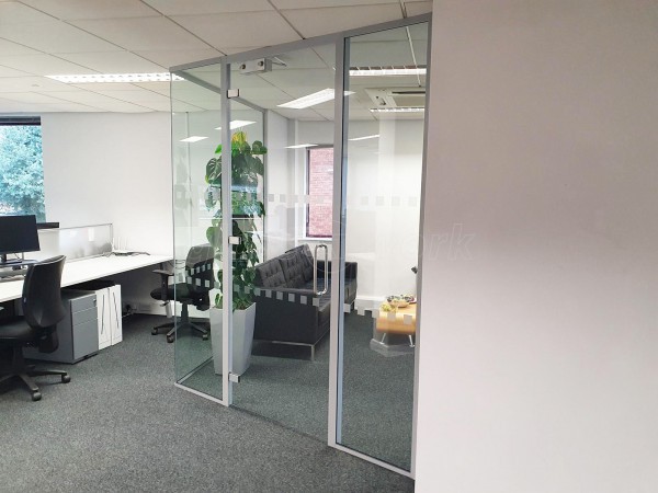 Atrium Consulting (Staines-upon-Thames, Surrey): Angled Glass Corner Office