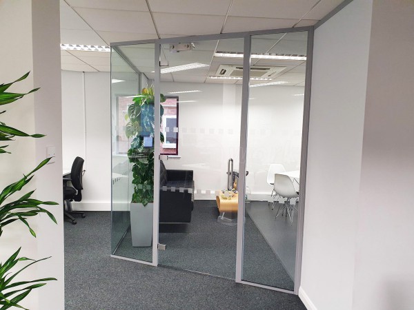 Atrium Consulting (Staines-upon-Thames, Surrey): Angled Glass Corner Office