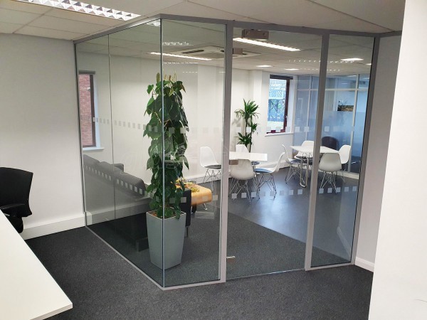 Atrium Consulting (Staines-upon-Thames, Surrey): Angled Glass Corner Office