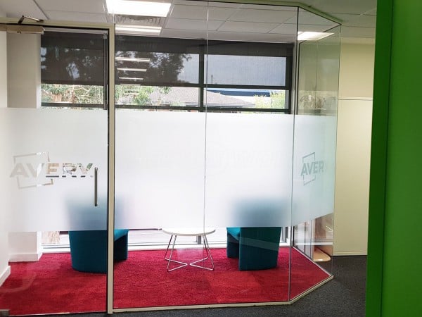 Faceted Glass Office Partitioning