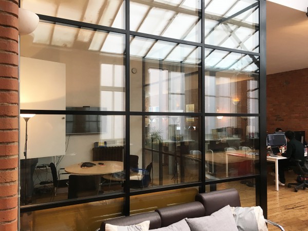 Azoomee (Islington, London): Factory Style Glass Corner Room With Black Frame