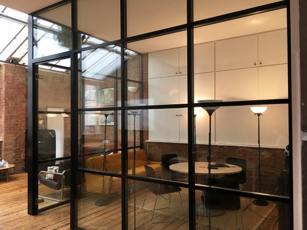 Azoomee (Islington, London): Factory Style Glass Corner Room With Black Frame