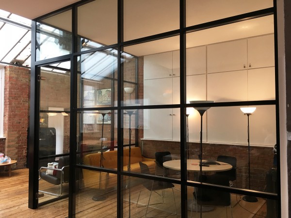 Azoomee (Islington, London): Factory Style Glass Corner Room With Black Frame