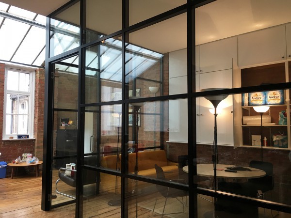 Azoomee (Islington, London): Factory Style Glass Corner Room With Black Frame