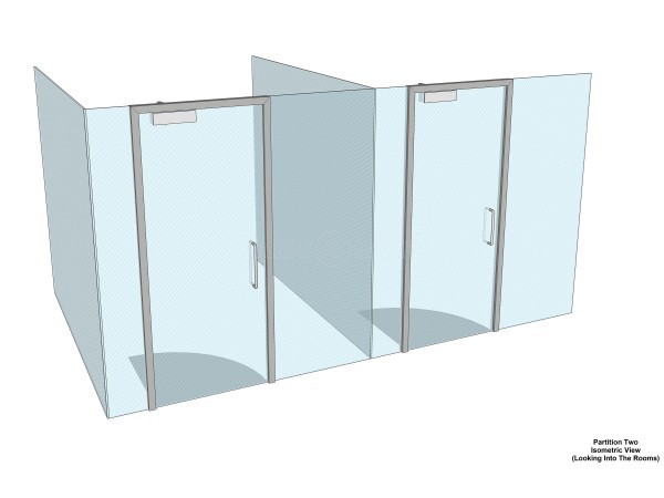 BJ Refurbishments (Putney Bridge, London): Glass Office Cubicles With Black Frames & Soundproofing