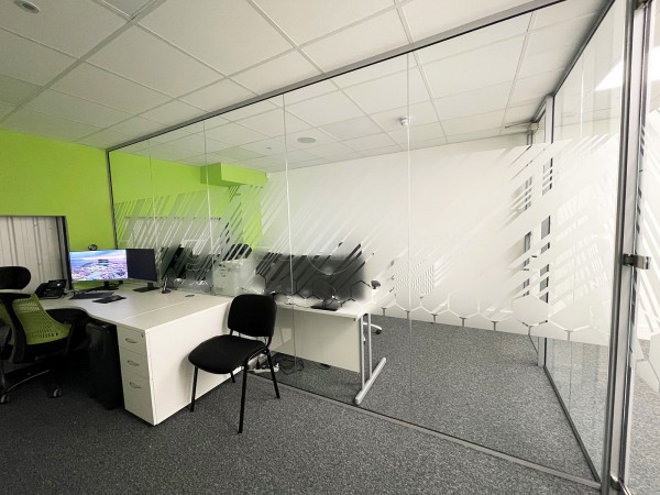 BMA Contractors Ltd (Hoddesdon, Hertfordshire): Toughened Glass Office Partitions With Bespoke Film