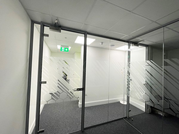 BMA Contractors Ltd (Hoddesdon, Hertfordshire): Toughened Glass Office Partitions With Bespoke Film