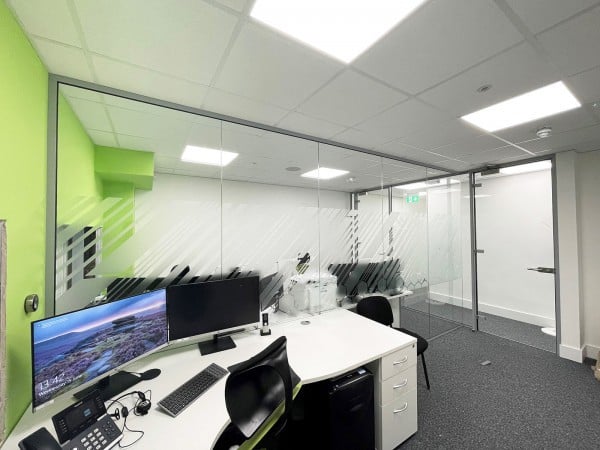 BMA Contractors Ltd (Hoddesdon, Hertfordshire): Toughened Glass Office Partitions With Bespoke Film