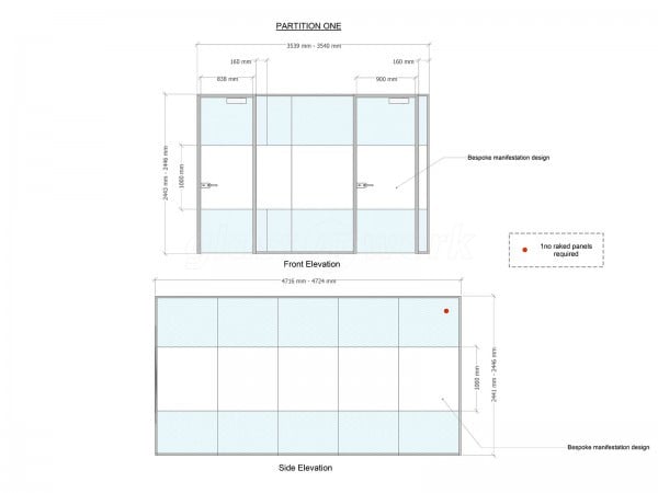 BMA Contractors Ltd (Hoddesdon, Hertfordshire): Toughened Glass Office Partitions With Bespoke Film