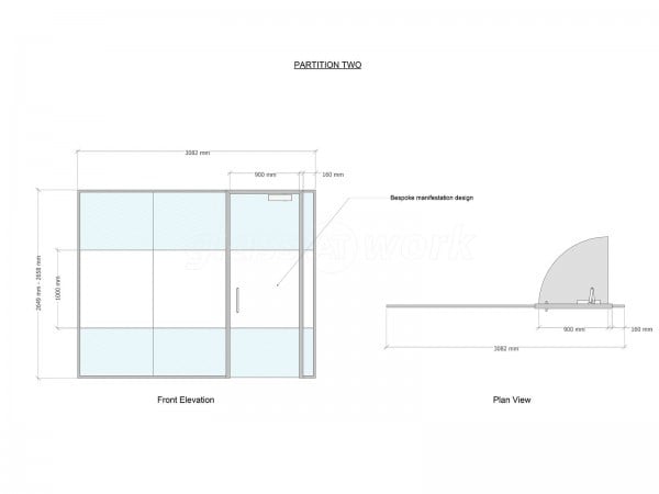 BMA Contractors Ltd (Hoddesdon, Hertfordshire): Toughened Glass Office Partitions With Bespoke Film