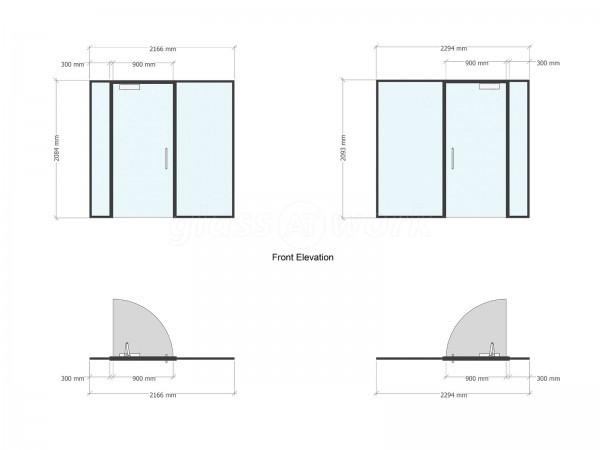 BRAC Contracts (Brighton, East Sussex): Toughened Glass Frameless Partitions and Doors