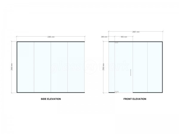 Barnett Transport (Ellesmere Port, Cheshire): Toughened Glass Corner Office Pod
