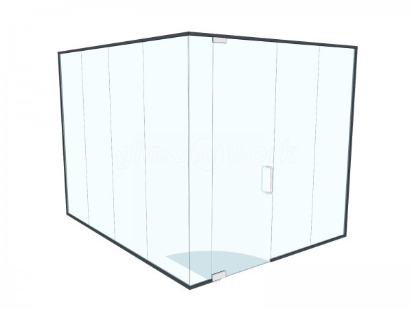 Barnett Transport (Ellesmere Port, Cheshire): Toughened Glass Corner Office Pod