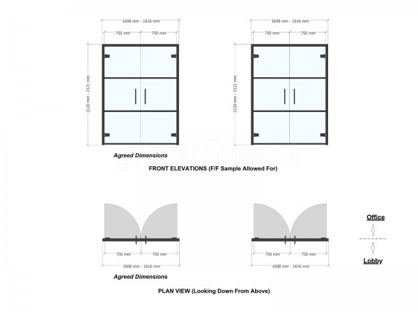 Bascomb and Drew Maintenance (Acton, London): T-Bar Grid Glazing Glass Walls and Doors