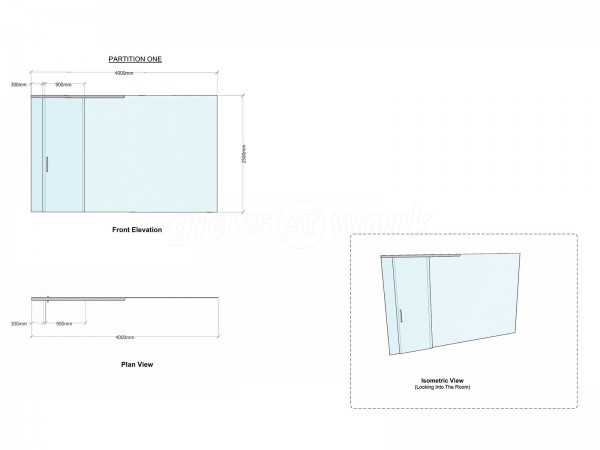 Reality House (Bath, Somerset): Top Hung Glass Sliding Door and Partitioning