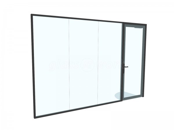 Bauvill (Rochester, Kent): Mixed T-Bar and Frameless Double Glazed Installation