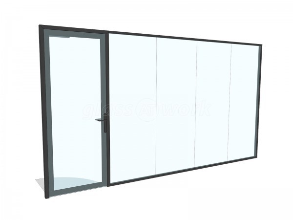 Bauvill (Rochester, Kent): Mixed T-Bar and Frameless Double Glazed Installation