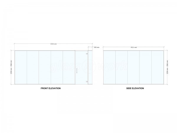 Bear Business Finance (Peterborough, Cambridgeshire): Frameless Glass Corner Office