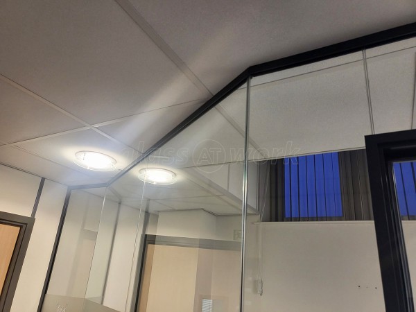 Bla Translation (BroLlangefni, Sir Ynys Mon): Toughened Glass Office Partition - Fully Installed