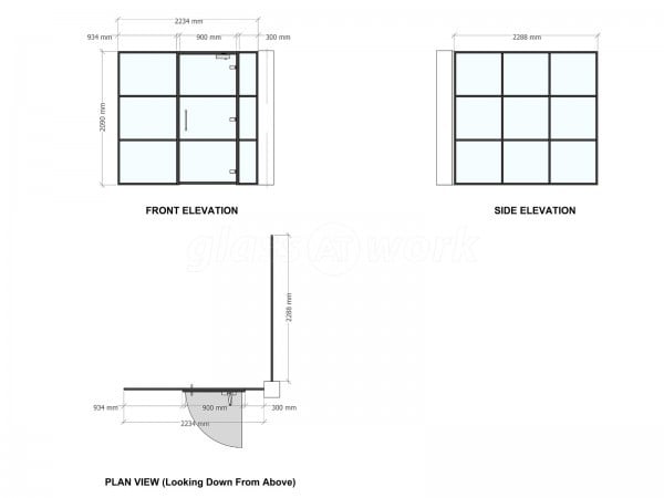 Bladeroom Group (Cheltenham, Gloucestershire): Office T-Bar Black Framed Glass Walls and Doors