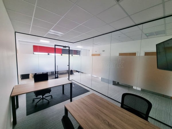 Bleckmann UK (Swindon, Wiltshire): Glass Corner Office With Acoustic Laminated Glazing