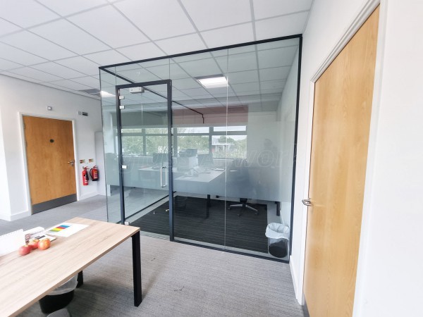 Bleckmann UK (Swindon, Wiltshire): Glass Corner Office With Acoustic Laminated Glazing