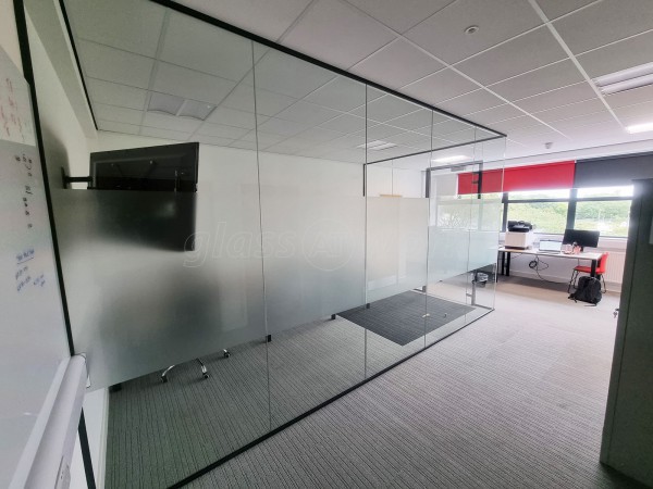 Bleckmann UK (Swindon, Wiltshire): Glass Corner Office With Acoustic Laminated Glazing