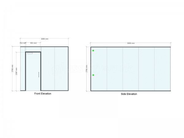 Bleckmann UK (Swindon, Wiltshire): Glass Corner Office With Acoustic Laminated Glazing