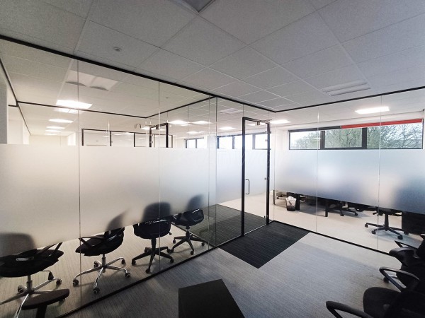 Bleckmann UK (Swindon, Wiltshire): Glass Corner Office With Acoustic Laminated Glazing