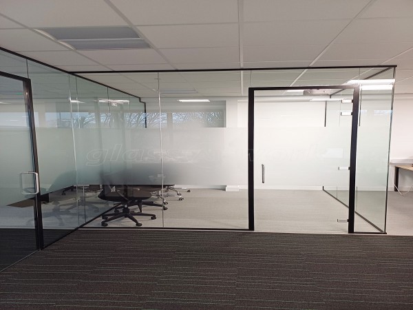 Bleckmann UK (Swindon, Wiltshire): Glass Corner Office With Acoustic Laminated Glazing