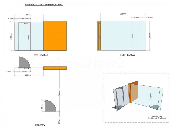 Blue Light Card (Loughborough, Leicestershire): Glass Partitions With Window Film Graphics