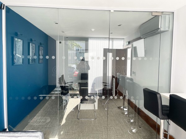 Bowse Consultancy (Ashford, Kent): Toughened Glass Office Partition - Fully Installed