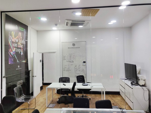 Brandbassador (Hackney, London): Single Glazed Acoustic Glass Room Divider Office Partition