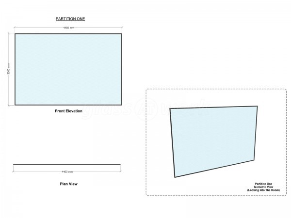 Brandbassador (Hackney, London): Single Glazed Acoustic Glass Room Divider Office Partition